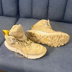 Tan High-Top Sneakers